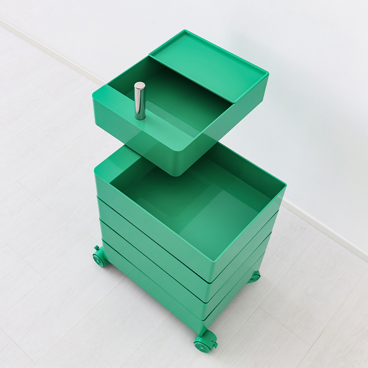 빙그리 회전서랍 트롤리 5단 클래식그린 9536.5958