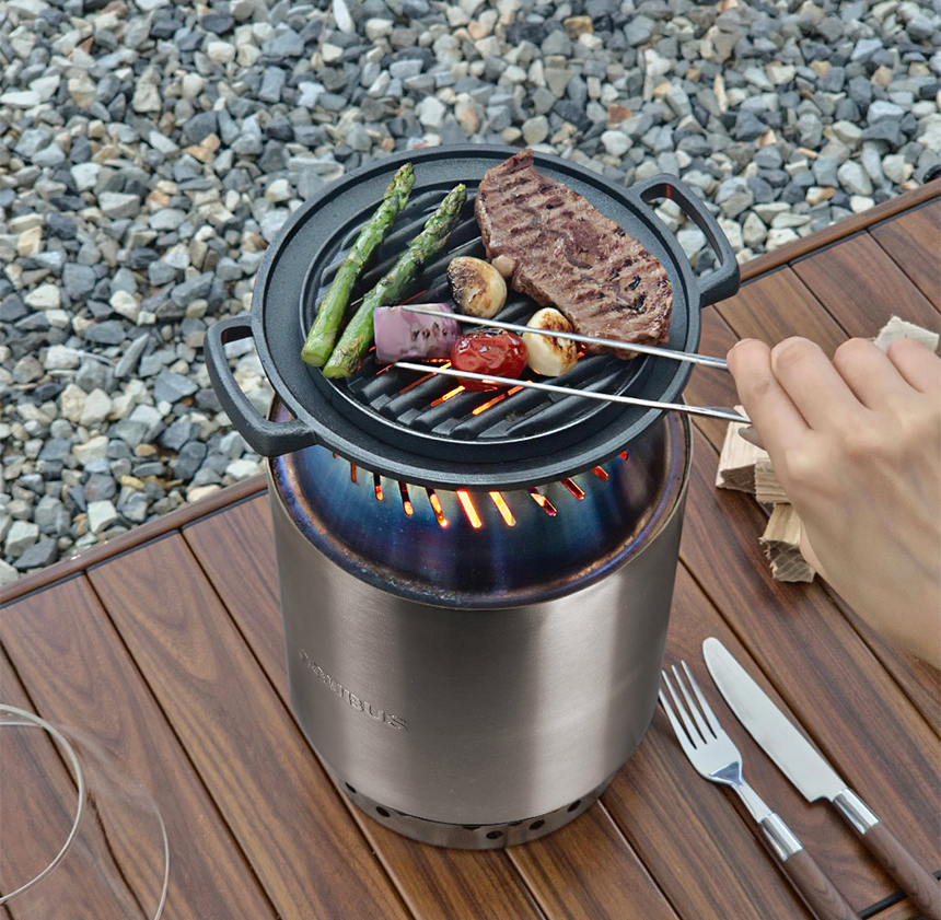 꾸버스 유어스토브 원형 화로대 이중연소 불멍 화로 바베큐그릴 캠핑