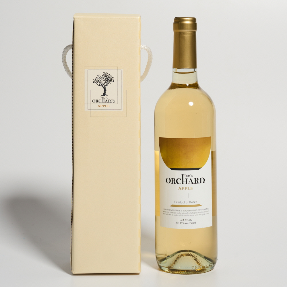 한스오차드 11도 750ml 애플 사과 와인 한국애플리즈 (케이스 포함) - 상품 이미지