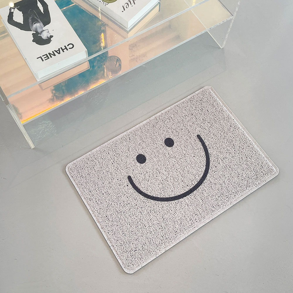 사라하우스 스마일 코일매트 현관 바닥 발판 출입구 발매트