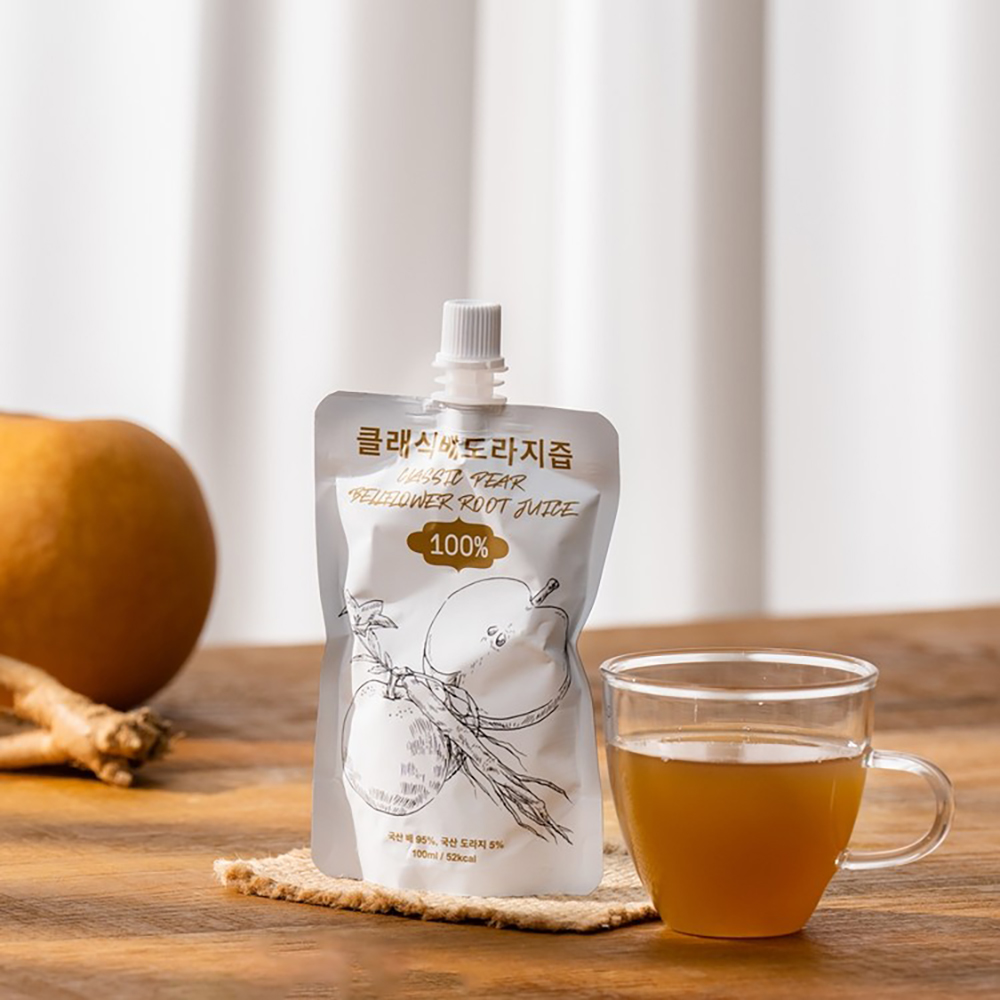 (클래식농원)농부가 만든 국내산 배도라지즙 100ml 20개 NFC 착즙