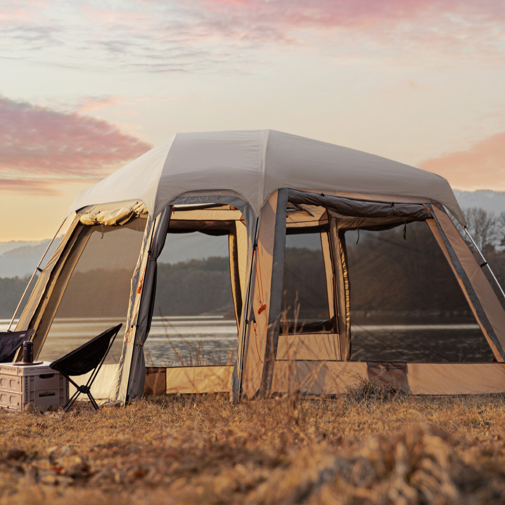 로티캠프 텐트 쉘터 돔 그늘막 캠핑 대형 감성 나들이 제로스트S1 탄 단품