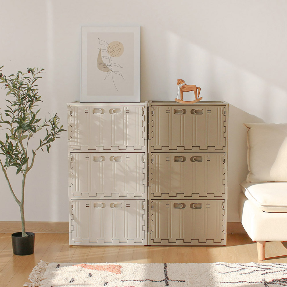 63리터 대용량 안정감 좋은 디베르소 스태킹 접이식 폴딩박스 (국내산 프리미엄 소재)