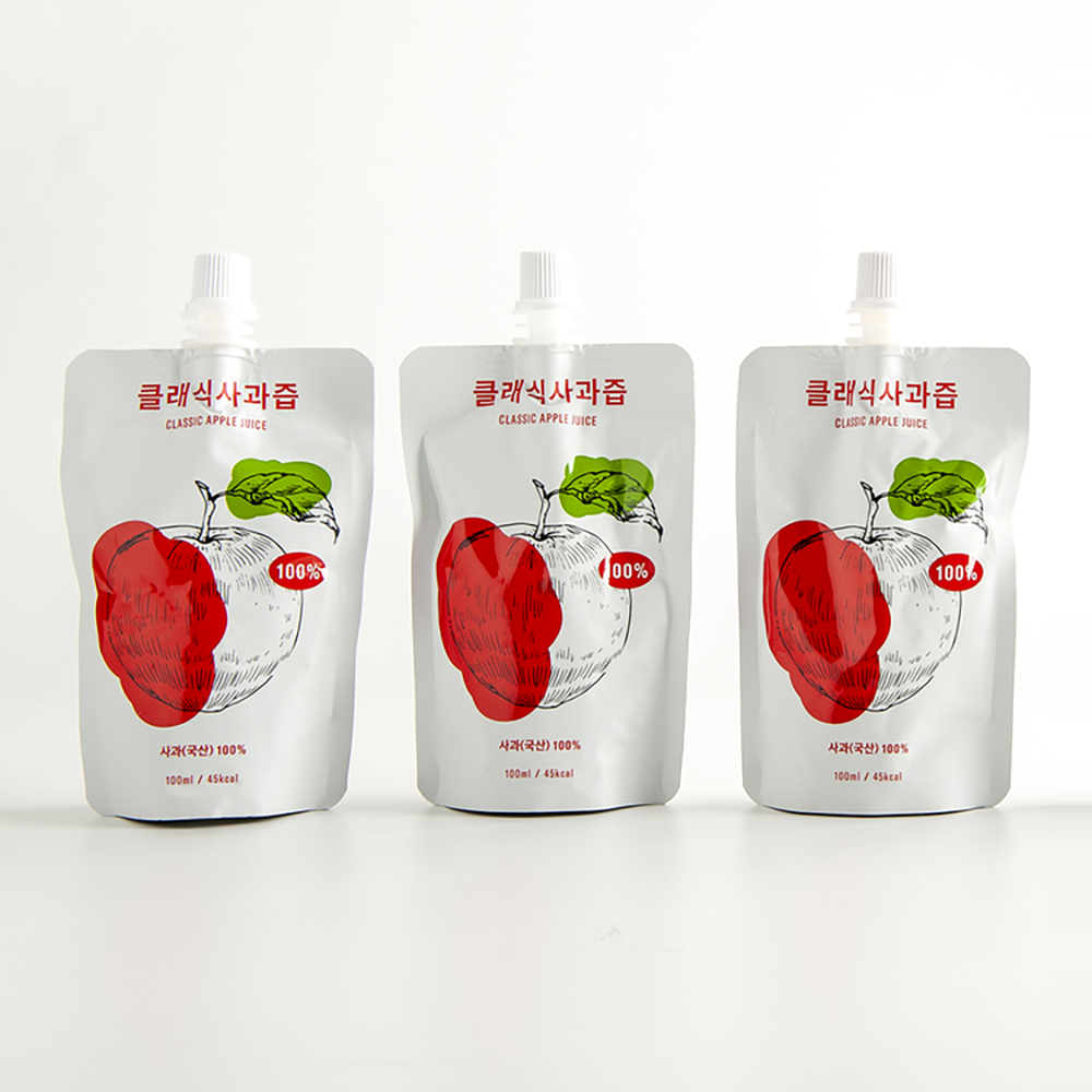 (클래식농원)직접 농사지어 갈아만든 사과즙 100ml 20팩 NFC 착즙 - 상세 이미지 2