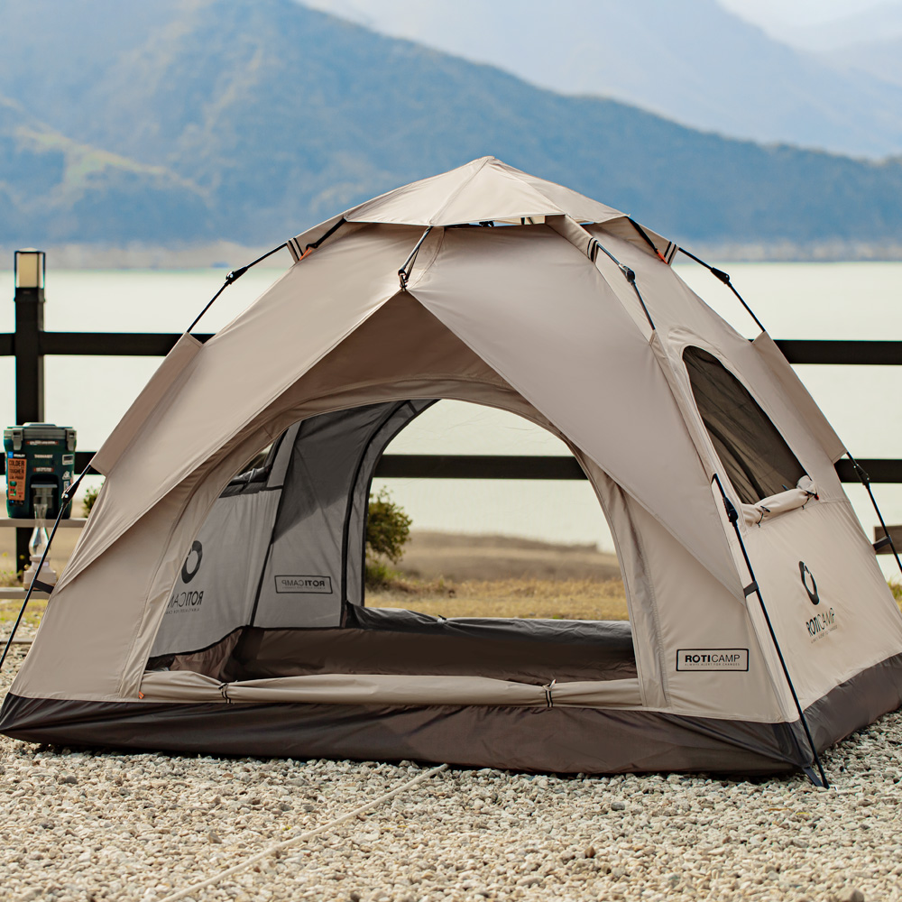 로티캠프 컴포트 나들이 캠핑 그늘막 원터치 텐트 COM4 탄
