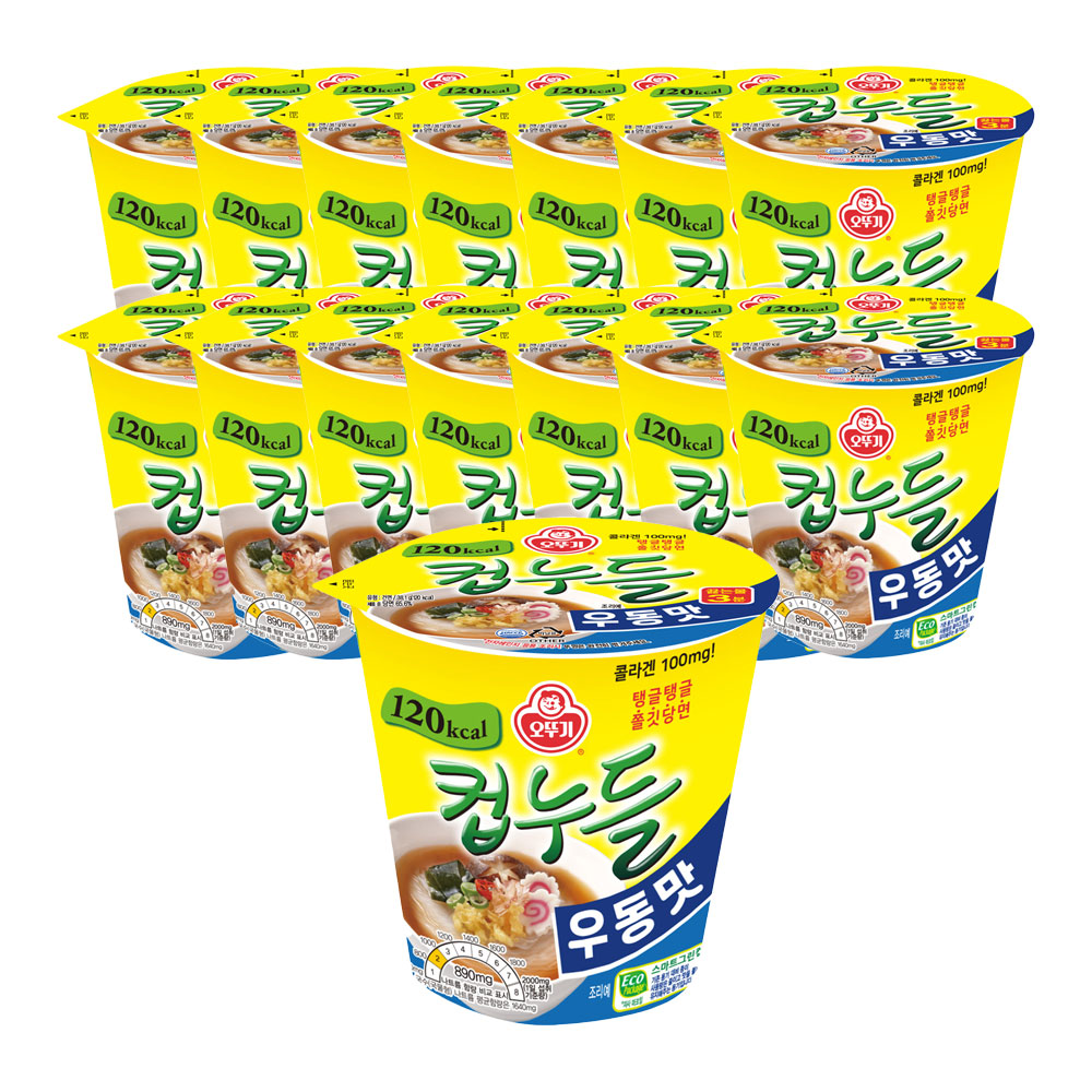 오뚜기 컵누들 우동맛 38.1g, 15개 - 메인 이미지