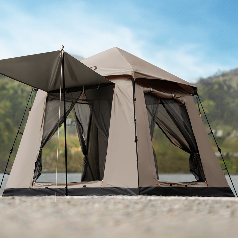 로티캠프 원터치 텐트 그늘막 캠핑 감성 비치 나들이 SN4