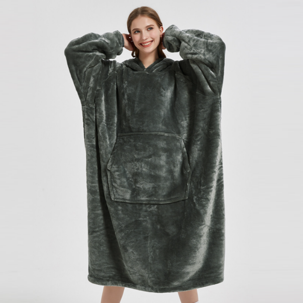 겨울원피스잠옷 극세사 빅사이즈 수면 밍크파자마 커플 임산부 후리스 담요잠옷 제품 이미지