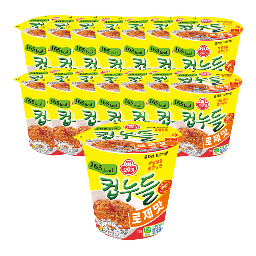 오뚜기 컵누들 로제맛 49.8g, 15개 - 메인 이미지