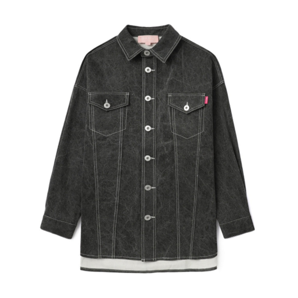 베이프 우먼즈 셔츠 BAPY WASHED SHIRT YK70-231-301 - 상품 이미지