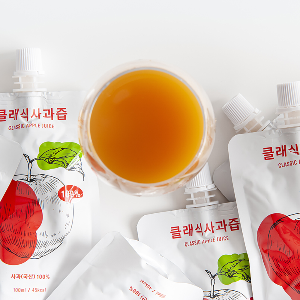 (클래식농원)직접 농사지어 갈아만든 사과즙 100ml 20팩 NFC 착즙 - 상세 이미지 3
