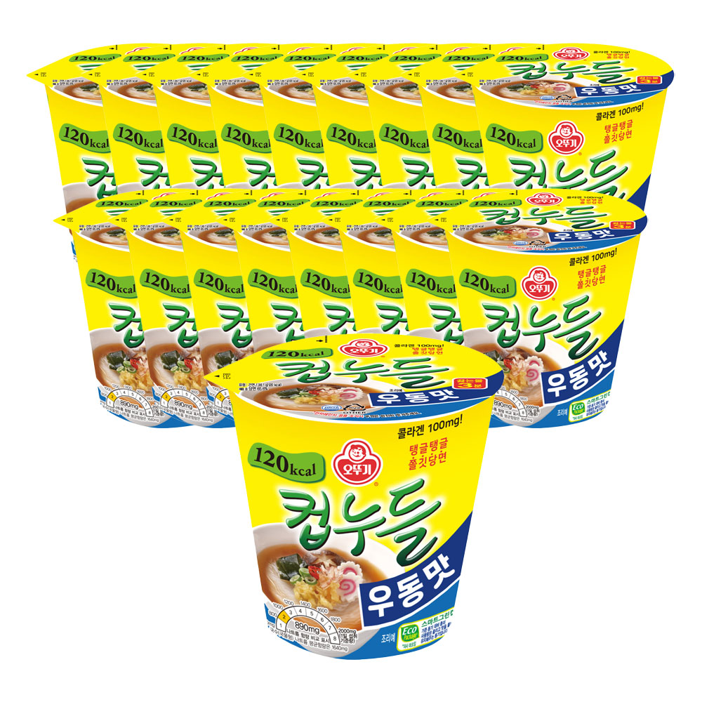 오뚜기 컵누들 우동맛 38.1g, 18개 - 메인 이미지