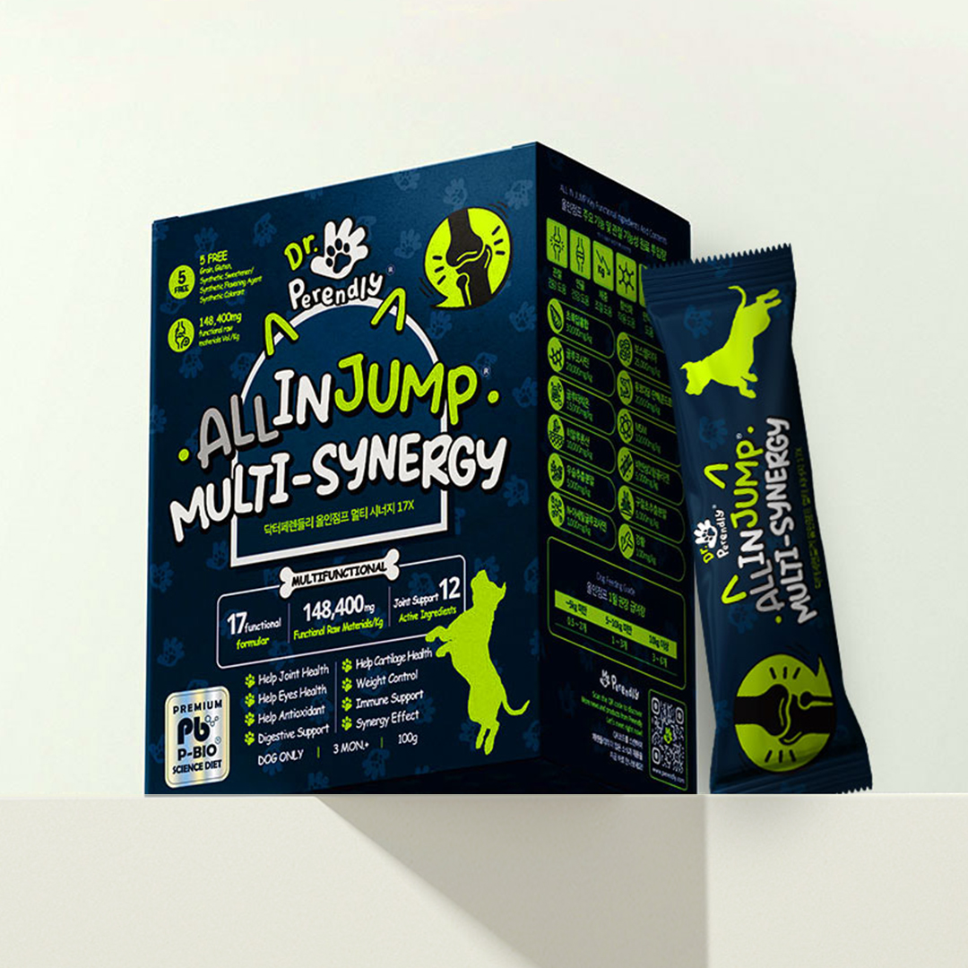 닥터페렌들리 올인점프 강아지 관절 영양제 슬개골 항산화 항비만 면역 소화 20개입, 2개