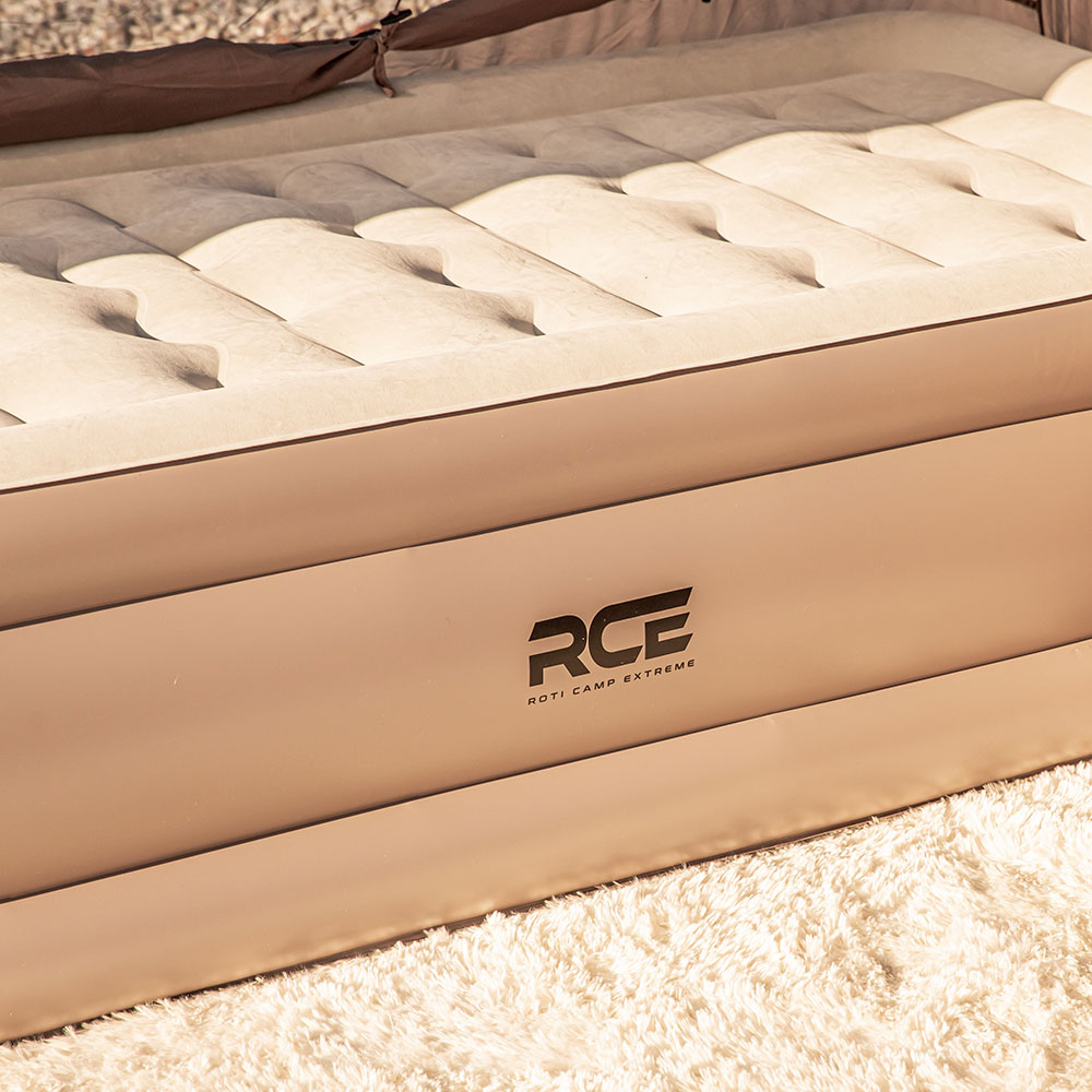 로티캠프 에어 매트 자충 캠핑 침대 매트리스 텐트 휴대용 46cm 싱글, 탄