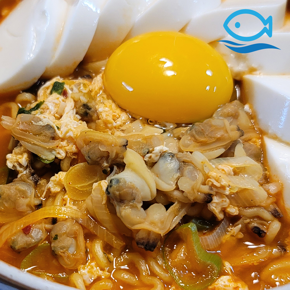 냉동 자숙 바지락살 1KG 바지락 미역국 칼국수 요리 깐바지락 바살 : 바다더해