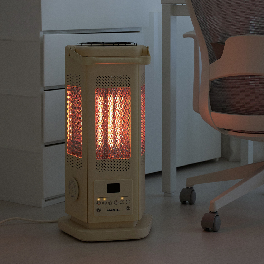 한일 오방난로 전기 카본 탄소 히터 가정용 사무실 거실 난방기 6방난로
