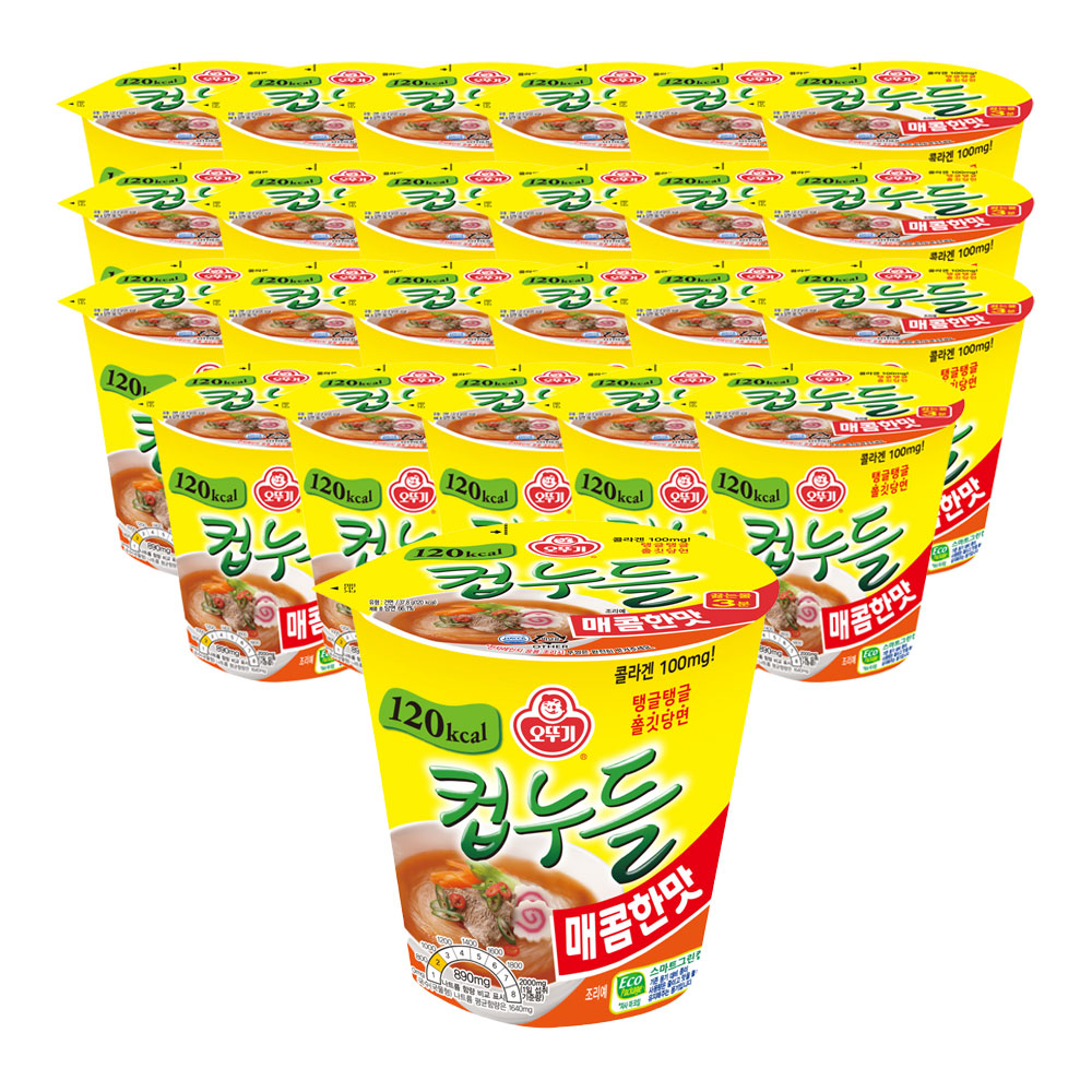오뚜기 컵누들 매콤한맛 37.8g, 24개 - 상품 이미지