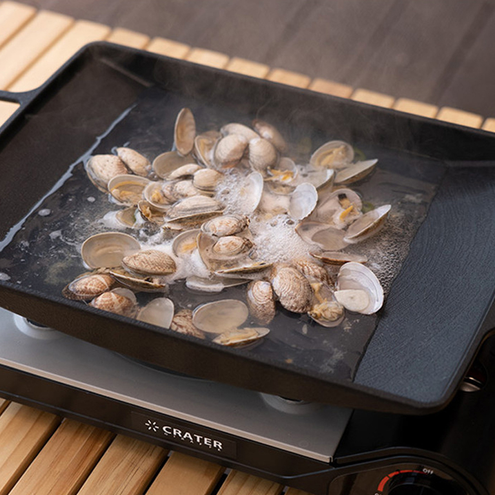 N.I.P 플랫 그리들 팬 / 사각 깊은 미니 전골 인덕션겸용 IGT 플랫버너 호환