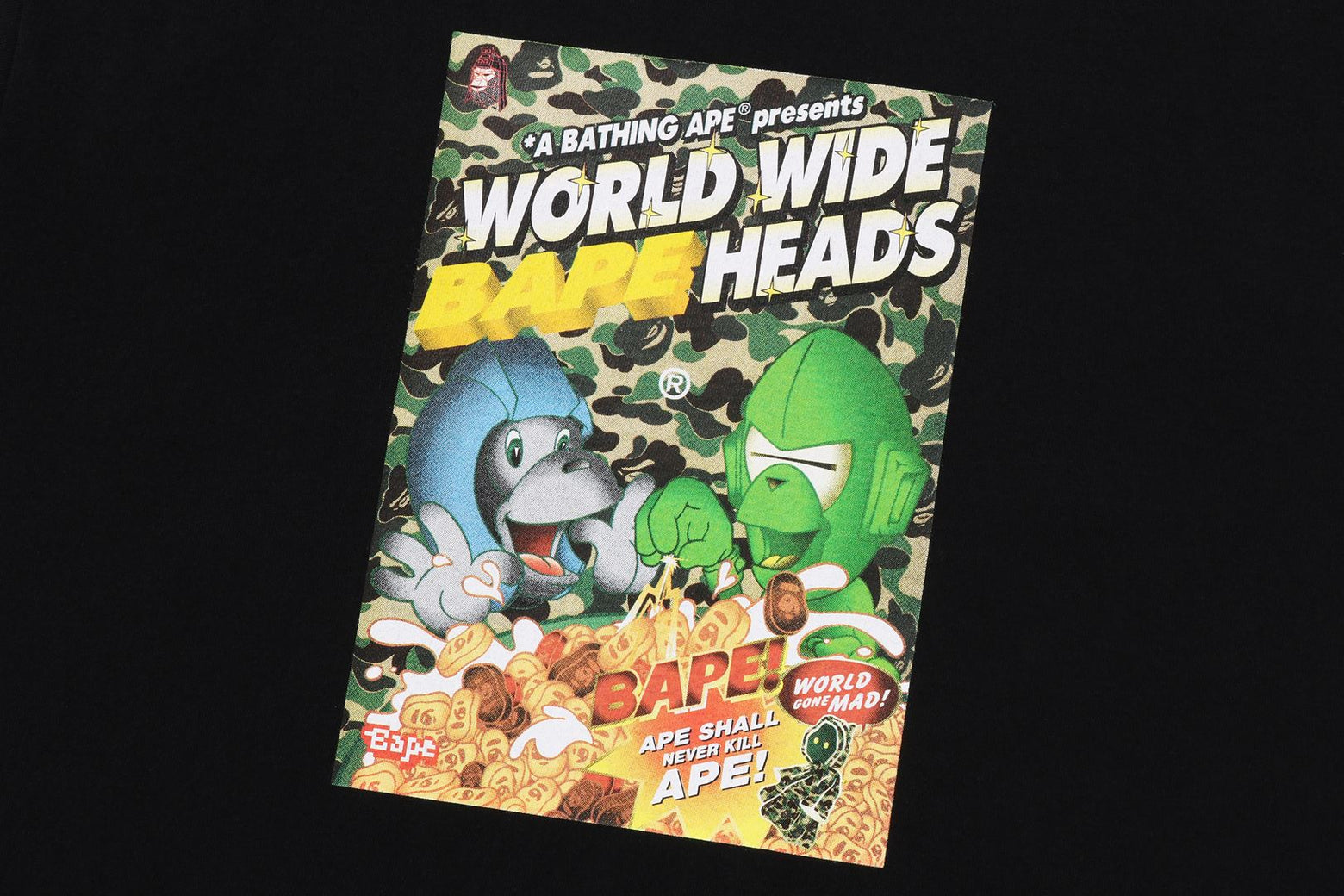 베이프 반팔티 HEADS FLYER TEE 1K70-109-007 - 상세 이미지 4