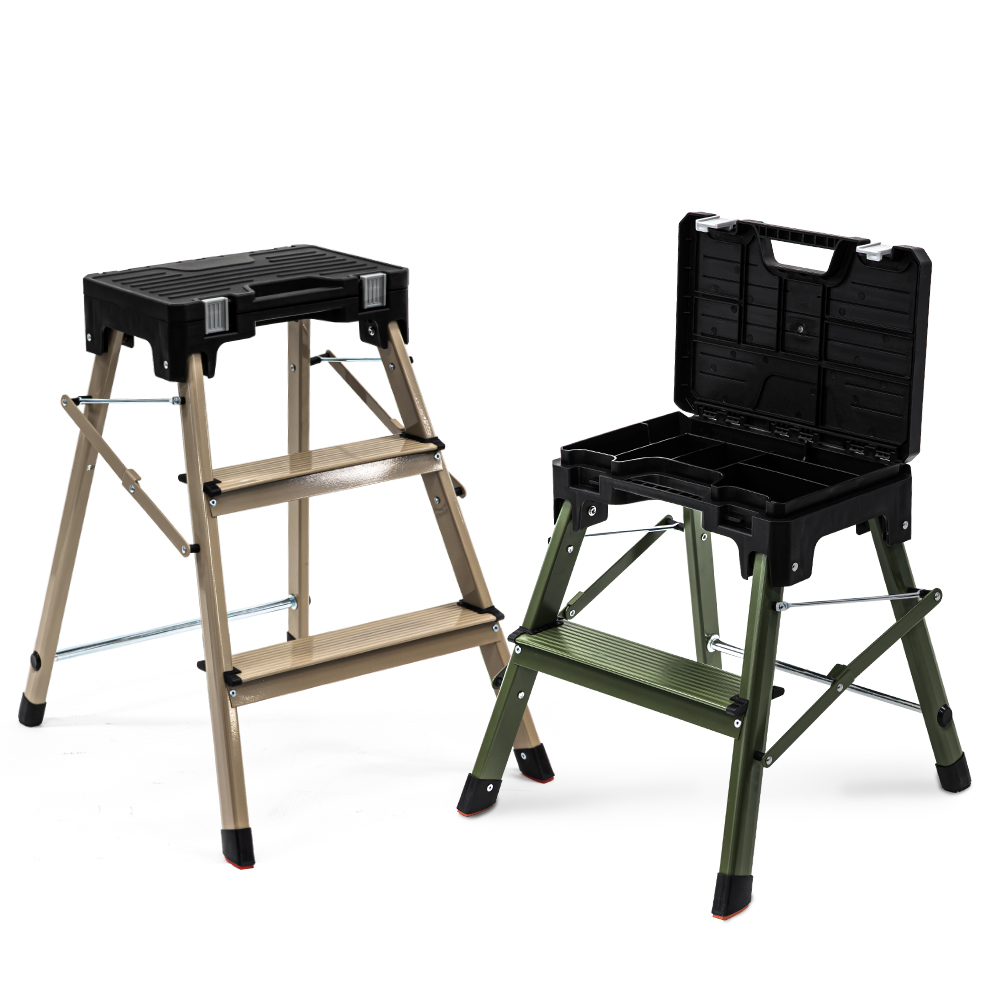 로티홈시스 접이식 사다리 가정용 A형 3단 이동식 작업 발판 계단 광폭 SL3