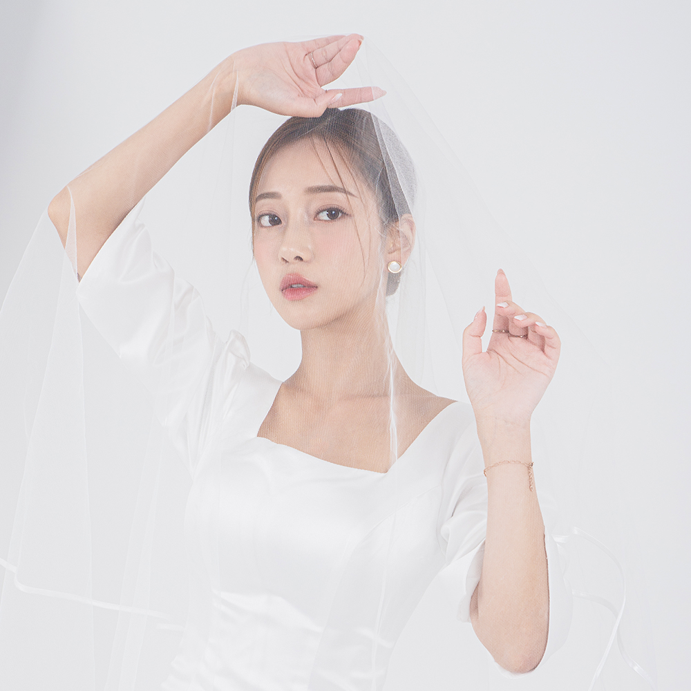 [릴리드레스] 루이롱베일 본식면사포 셀프웨딩소품 - 상세 이미지 4