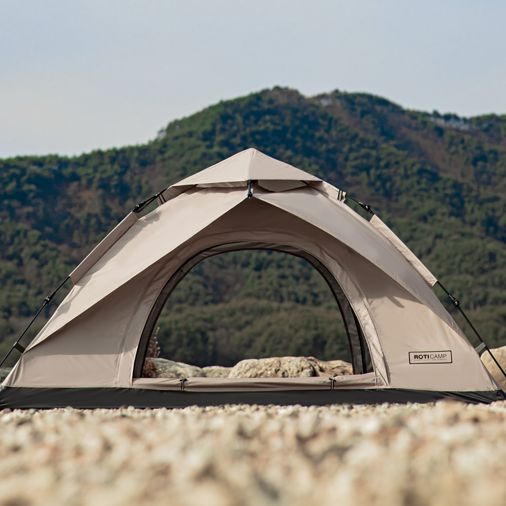 로티캠프 원터치 텐트 그늘막 캠핑 감성 비치 나들이 COM2