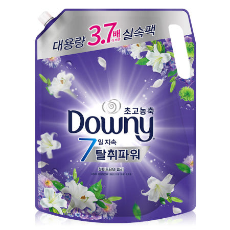 다우니 베이스 퍼플 화이트와 릴리 2.6L