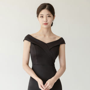 줄리엣롱 셀프웨딩드레스 피로연 2부드레스 블랙드레스 만삭원피스 착용 후기 | 사이즈/핏 총정리 - 상품 이미지 2
