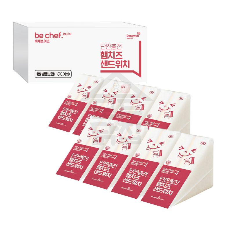 동원 홈푸드 비셰프 단짠충전 햄치즈 샌드위치 80gx8개입 - 상세 이미지 2