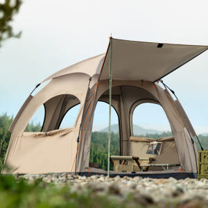 로티캠프 원터치 텐트 돔 그늘막 캠핑 감성 비치 나들이 HEX5-4 운동러 솔직 후기 | 실사용 리뷰 - 상품 이미지 3