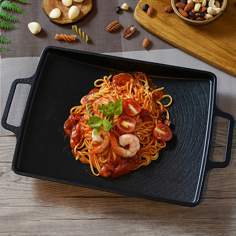 N.I.P 플랫 그리들 팬 / 사각 깊은 미니 전골 인덕션겸용 IGT 플랫버너 호환