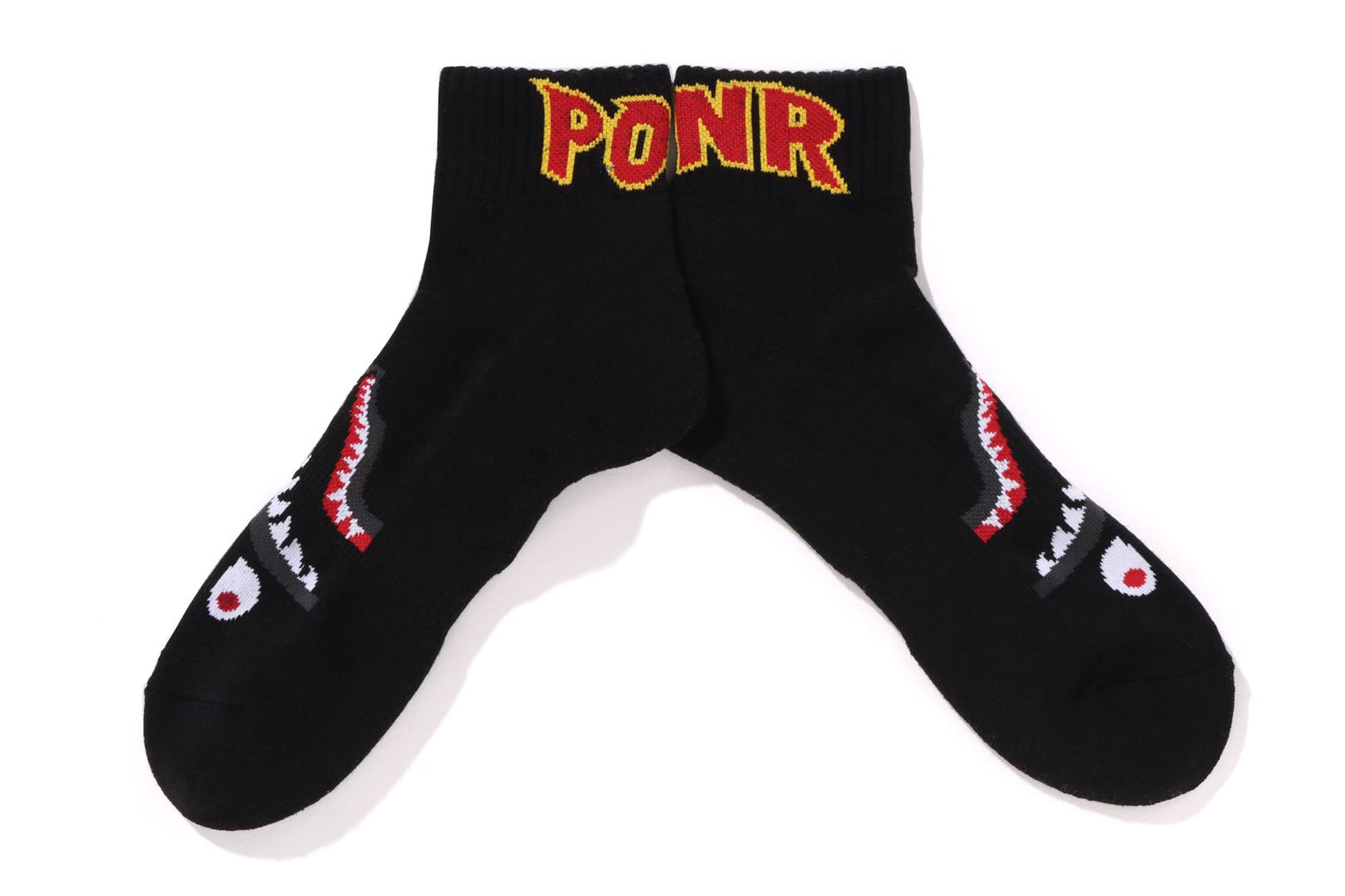 베이프 양말 2ND SHARK SHORT SOCKS 1K70-184-009 - 상세 이미지 3