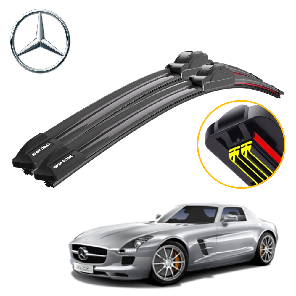1+1 쉽딱 벤츠 SLS AMG 전차종 트리플X2 하이브리드 와이퍼 블레이드 윈도우브러쉬 - 메인 이미지