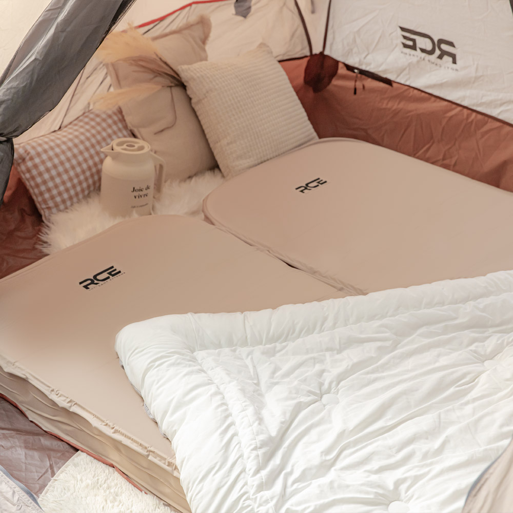 로티캠프 캠핑 자충 에어 매트 침대 매트리스 휴대용 싱글, 10cm, 탄