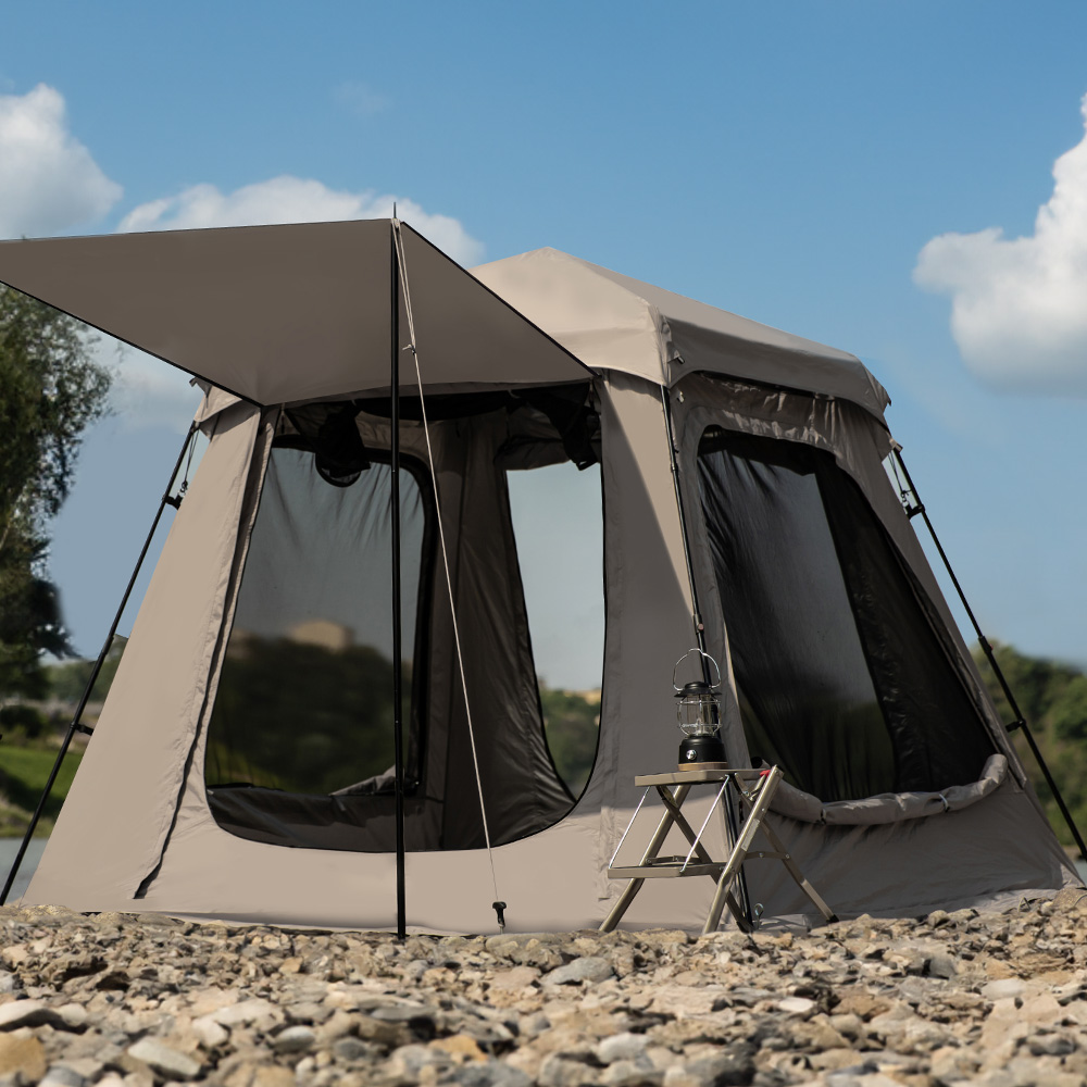 로티캠프 원터치 텐트 그늘막 캠핑 대형 감성 비치 나들이 SB6-B