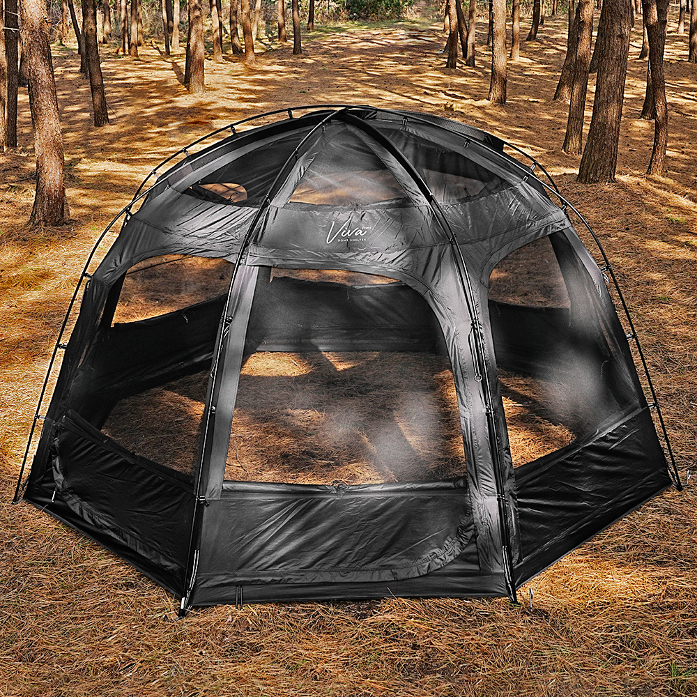 비바돔 프라임 쉘터 텐트 블랙 돔 캠핑텐트 간편설치 개방감