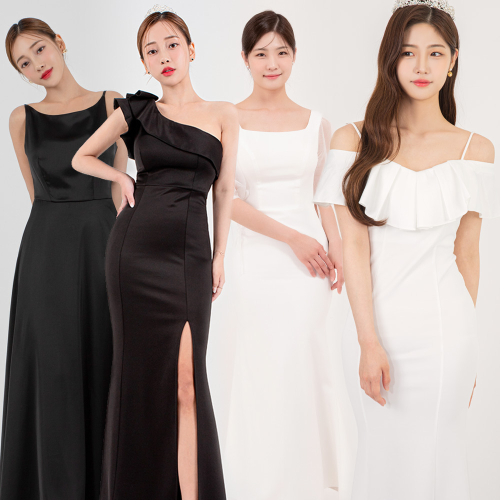 블랙드레스 시상식드레스 2부원피스 연주회 파티드레스 니케 - 상품 이미지