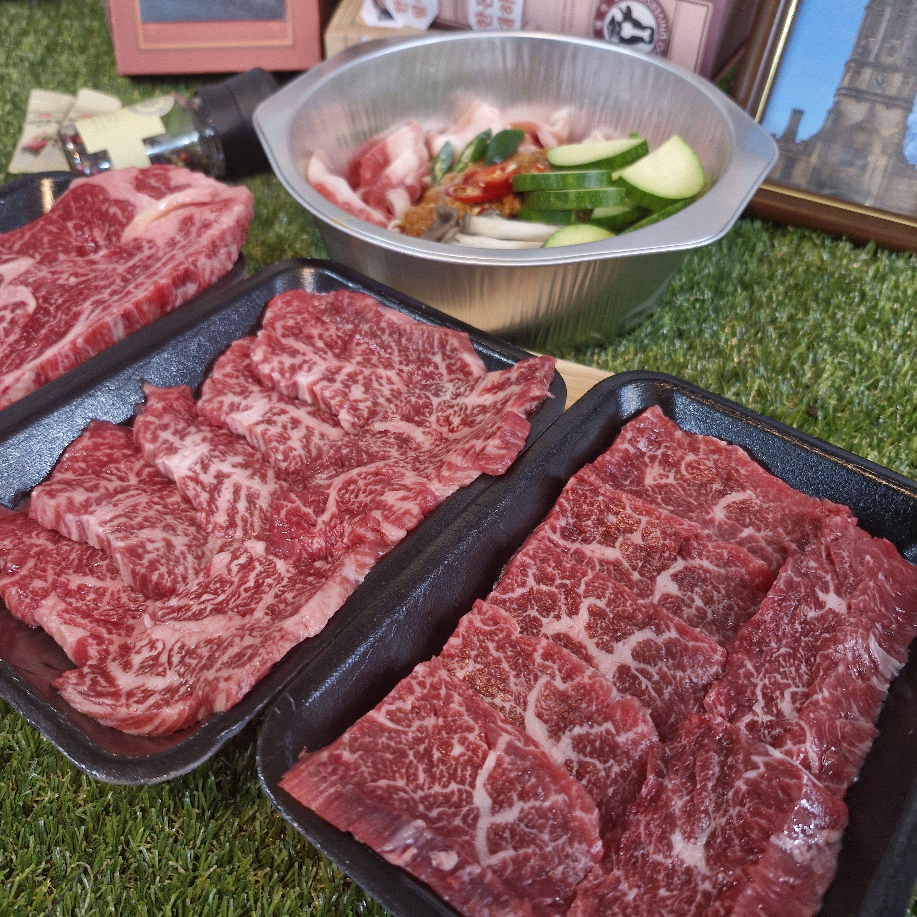 한우대학 한우 오마카세 총구성 1.3kg 육회 풍성한 특수부위 홈마카세 부채 업진 토시살 - 상세 이미지 3