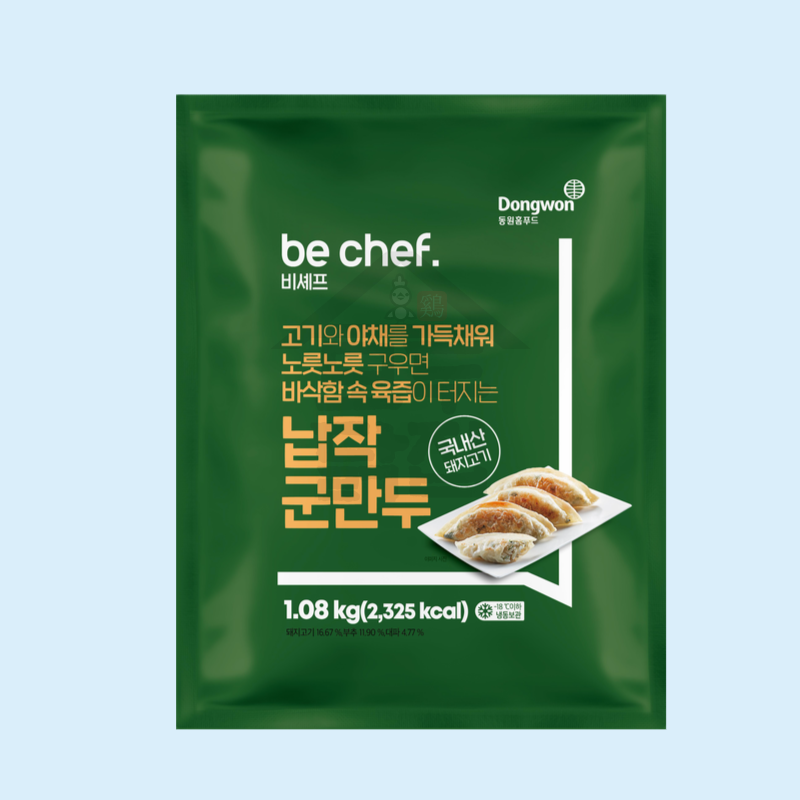 동원 홈푸드 비셰프 납작군만두 1.08kgx8EA BOX 육즙가득 - 상세 이미지 3