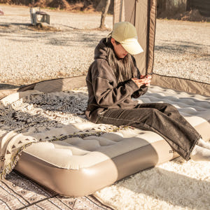 로티캠프 에어 매트 자충 캠핑 침대 매트리스 텐트 휴대용 22cm 퀸, ... 운동러 솔직 후기 | 실사용 리뷰 - 상품 이미지 4