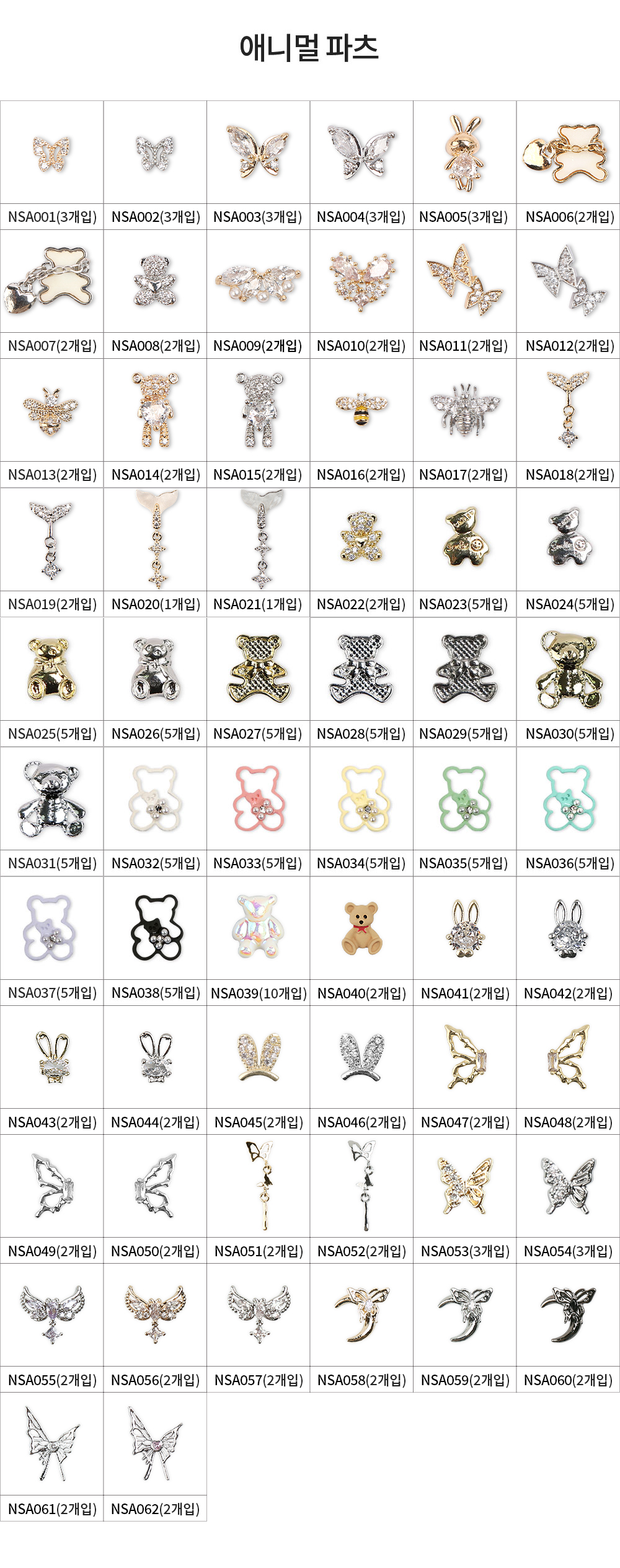 JelloJello Animal Parts Options Overview