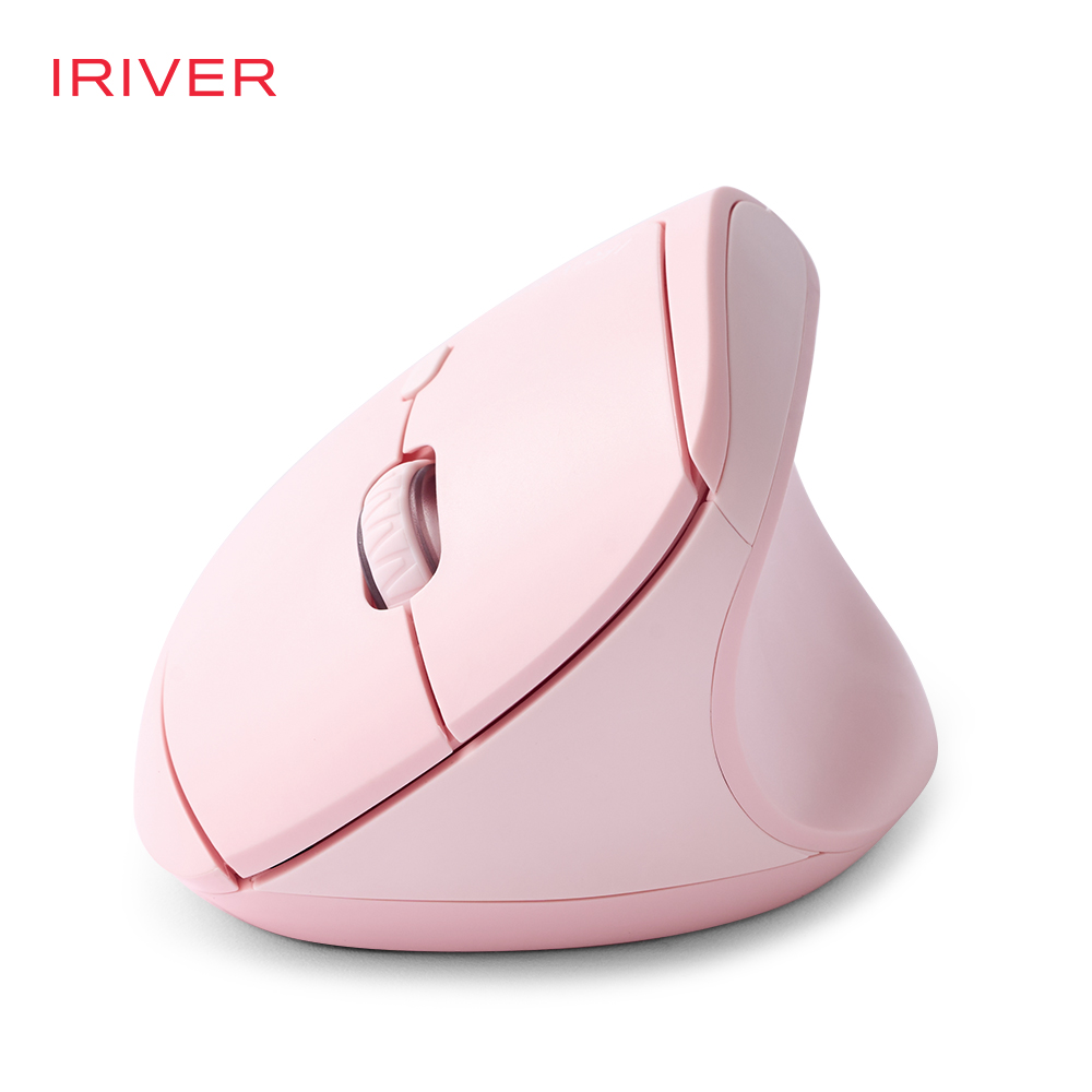 아이리버 항균 손목보호 작은손 여성 무선 버티컬 마우스 EQwear-EV15 핑크