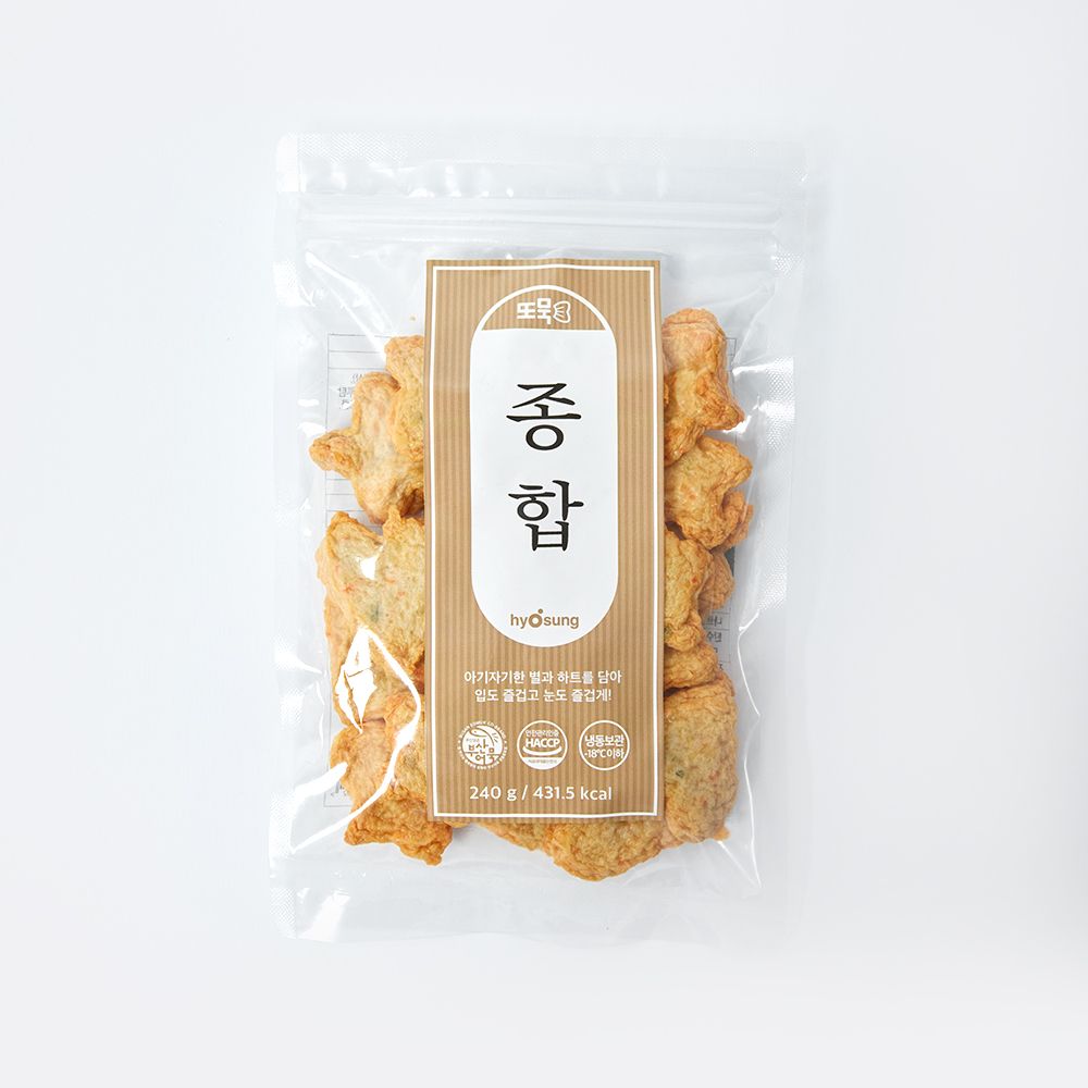 효성어묵 또묵 종합 240g : 효성어묵