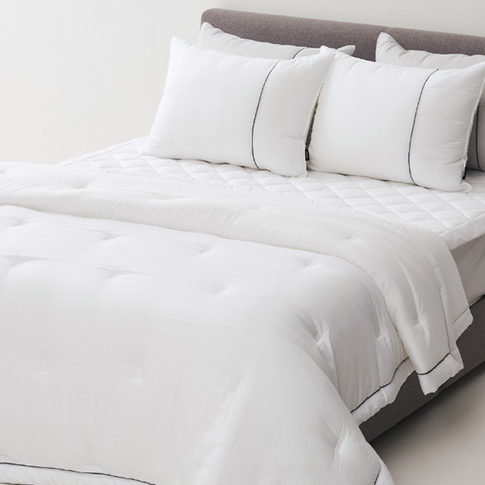 레노마홈 디온극세 겨울용 차렵이불 앞면 모달 뒷면 극세사 화이트