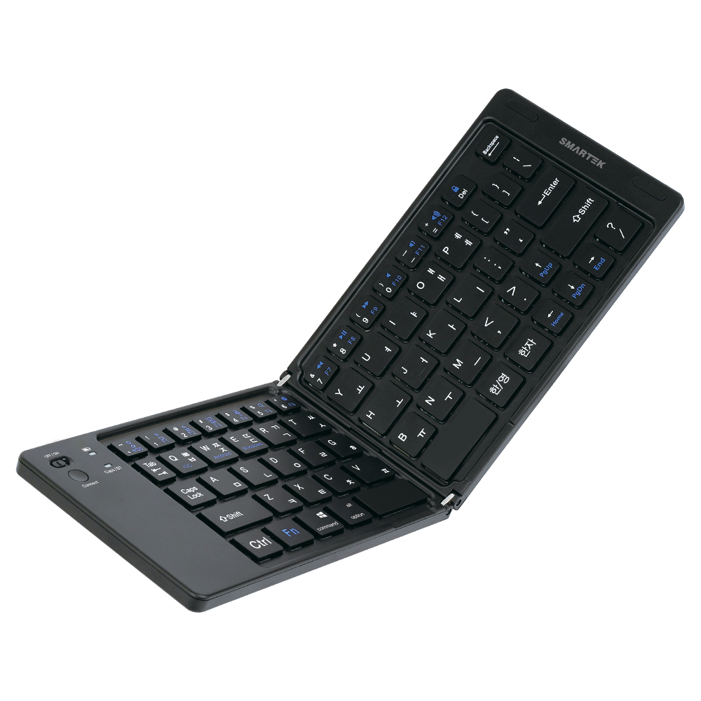 스마텍 휴대용 미니 무선 접이식 폴딩 블루투스 키보드 STBK-F2000 이미지 3