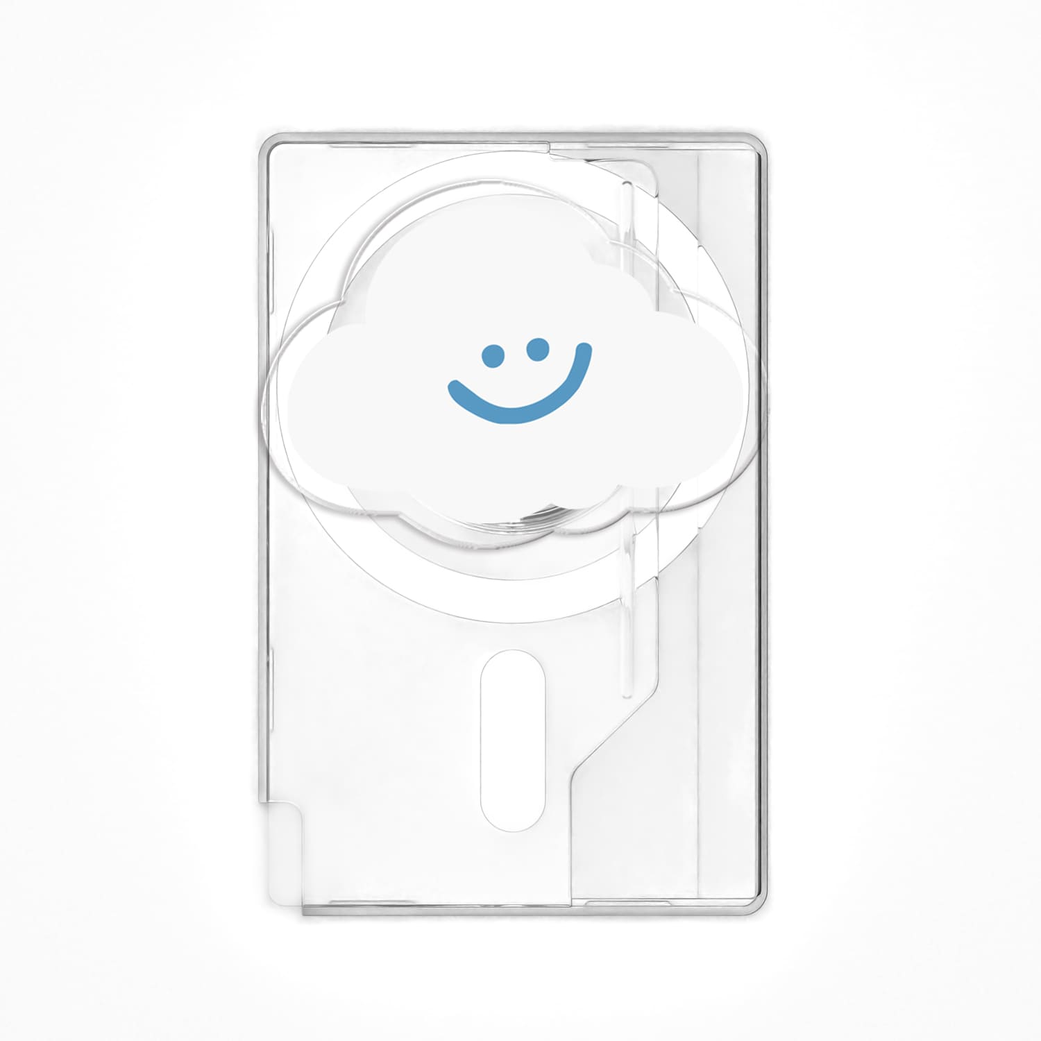 168cm 맥세이프 카드지갑 그립톡 올인포켓 스마일 구름 - 상세 이미지 4