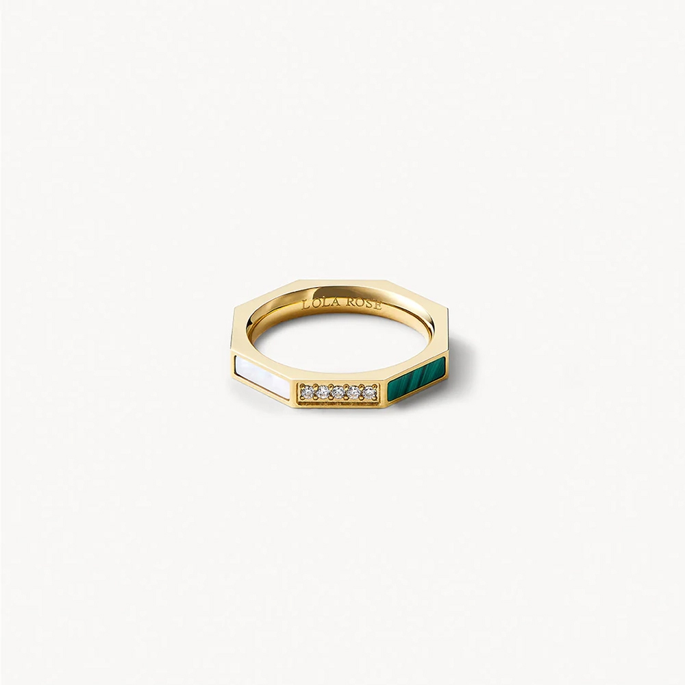 롤라로즈 Octagon Ring 팔각형 원석 레이어드반지 이미지 8