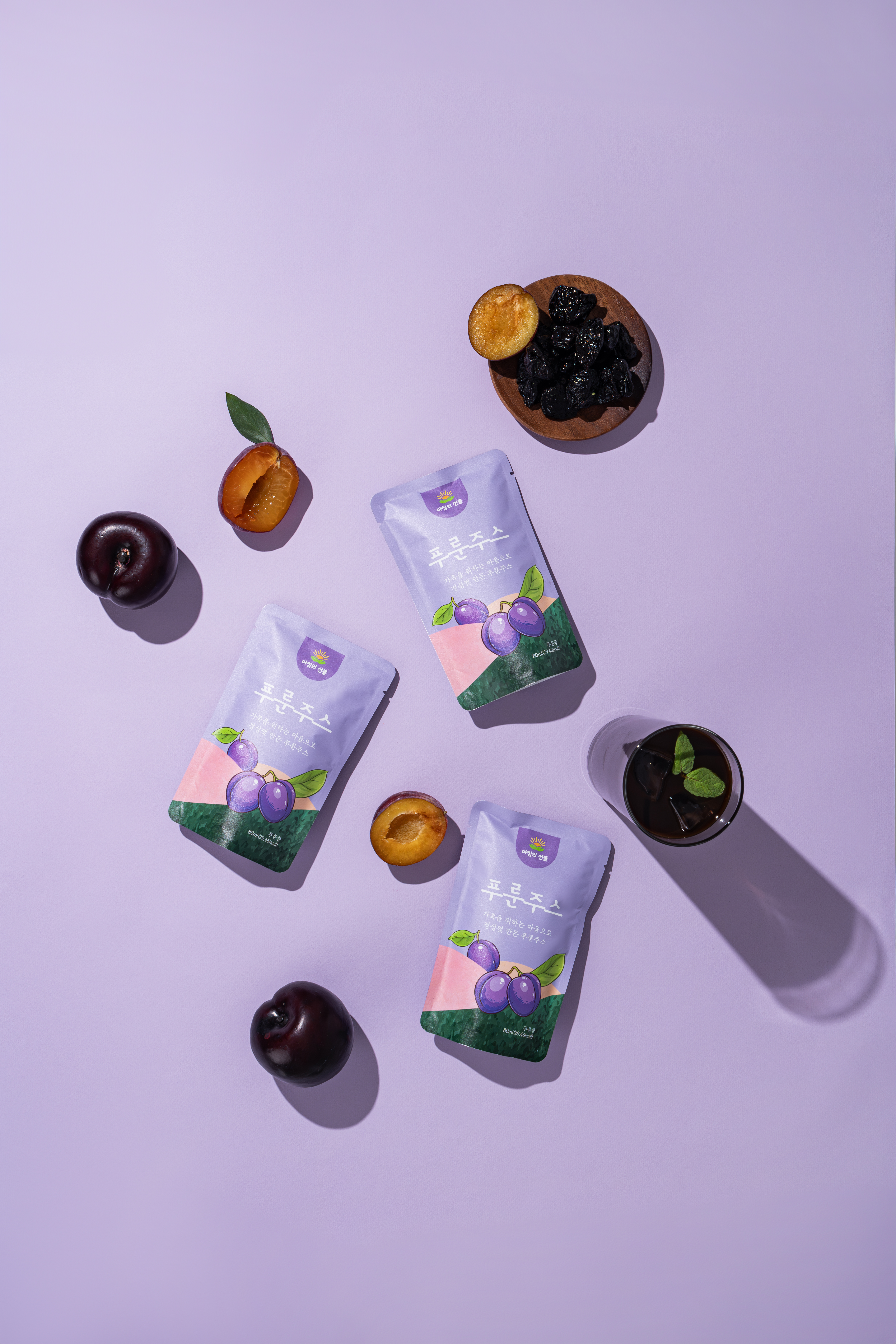 아침의선물 푸룬주스 80ml 20포 아기 임산부 푸른쥬스 100%국내생산 푸룬농축30% 이미지 6
