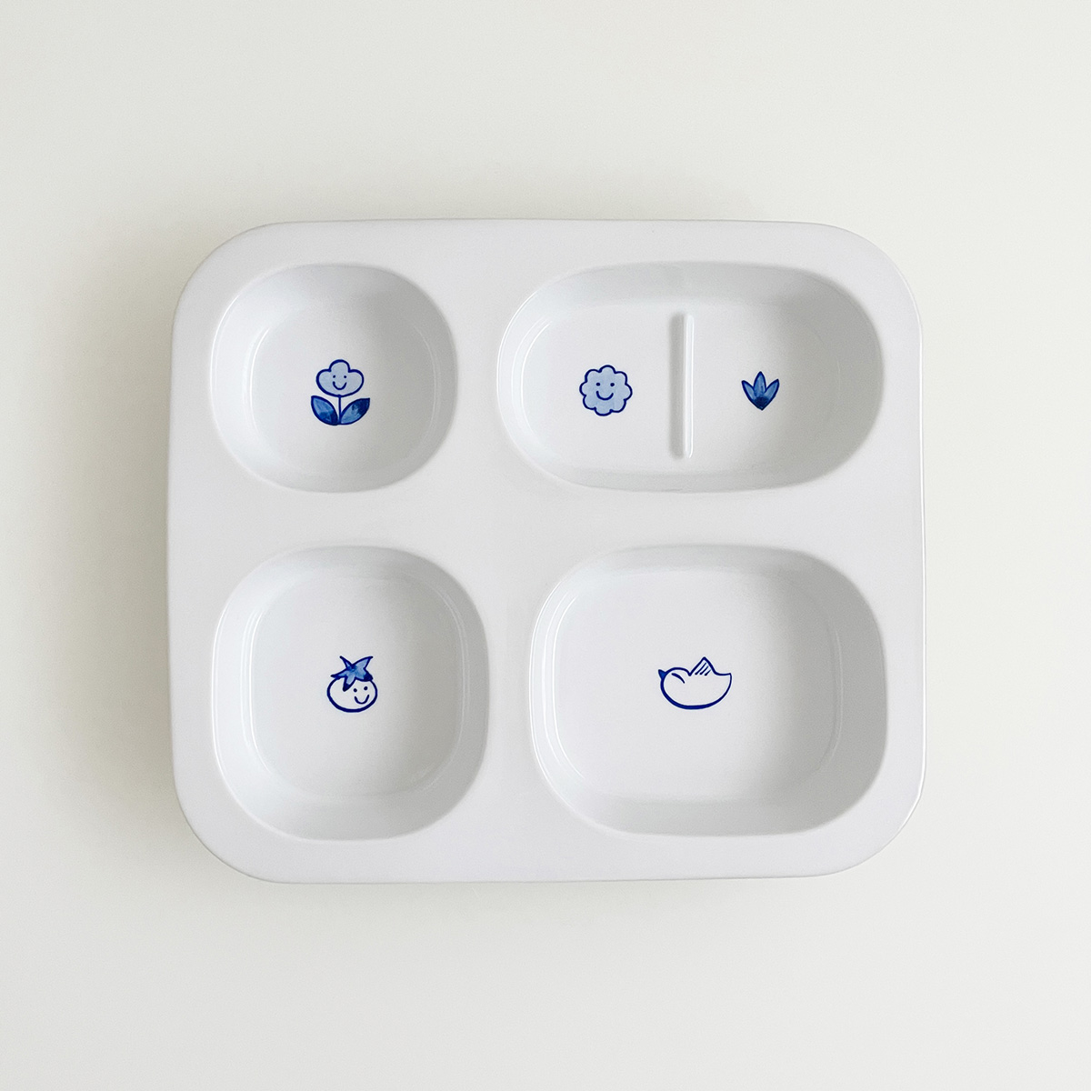 희고희고 어린이 도자기식판 성인 다이어트식판