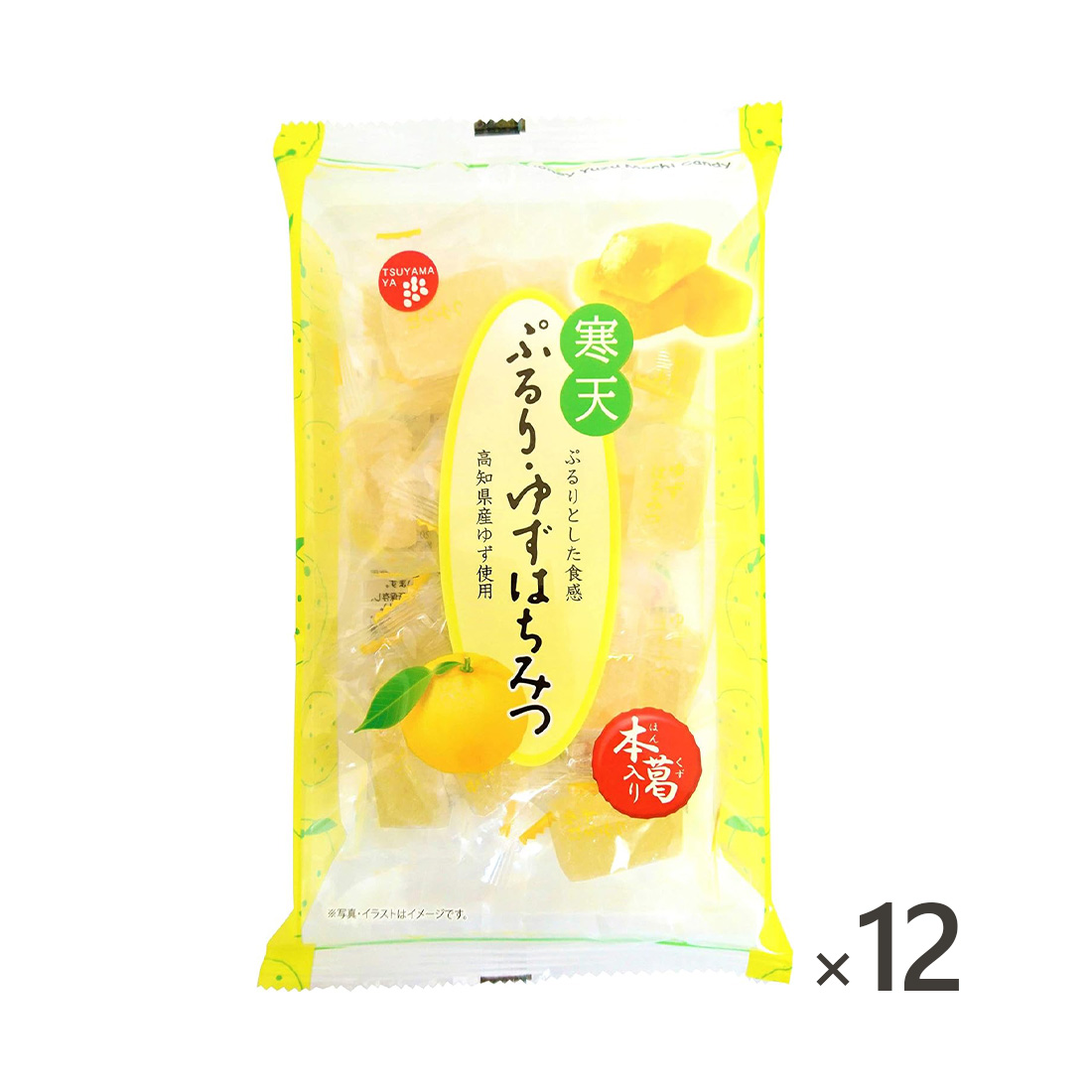츠야마야 유자 한천 젤리 185g 12개세트 일본 옛날 젤리